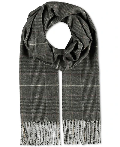 V. Fraas Men's Prince of Wales Plaid Scarf