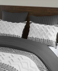 Ink+Ivy Mila Chenille 3-Pc. Duvet Cover Set