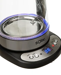 Solac Aroa Premium Cordless Glass Electric Brew Kettle with Adjustable Temperature
