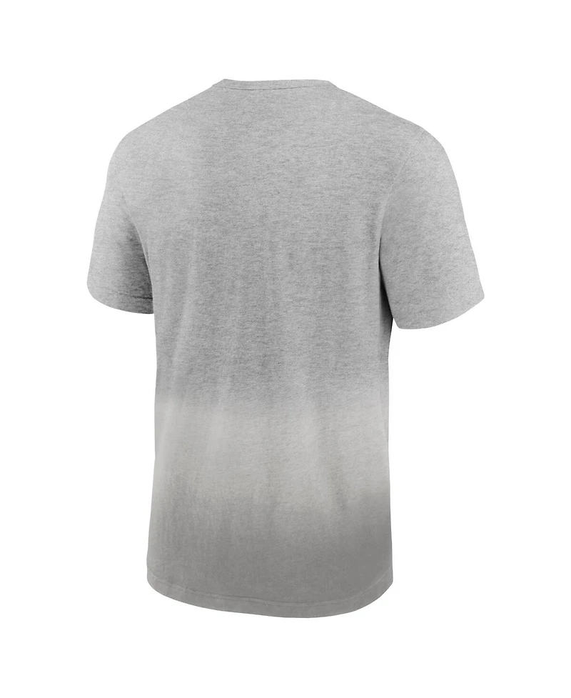 Men's Fanatics Heathered Gray, Gray Cleveland Browns Team Ombre T-shirt