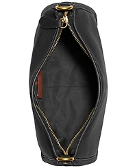 Soft Pebble Leather Cary Shoulder Bag with Convertible Straps