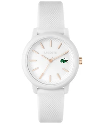 Lacoste Women's L.12.12 White Silicone Strap Watch 36mm