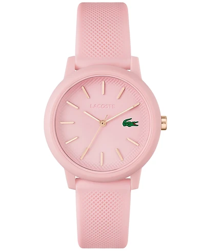 Lacoste Women's L.12.12 Pink Silicone Strap Watch 36mm