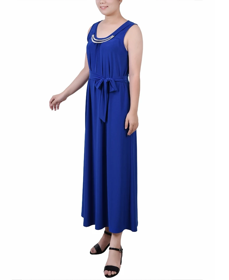 Ny Collection Petite Ankle Length Sleeveless Dress