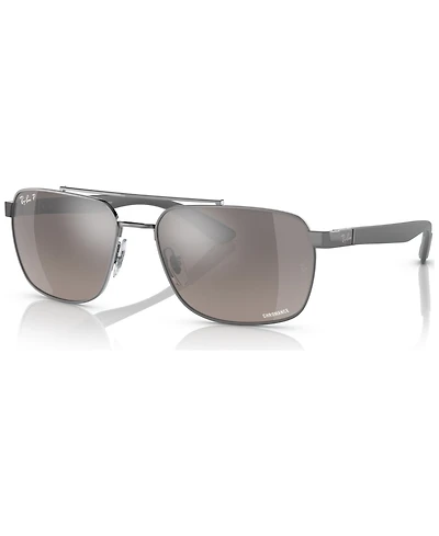 Ray-Ban Men's Polarized Sunglasses, RB370159-yzp