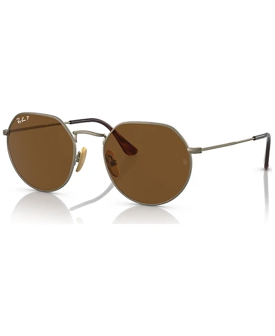 Ray-Ban Unisex Titanium Polarized Sunglasses, RB8165