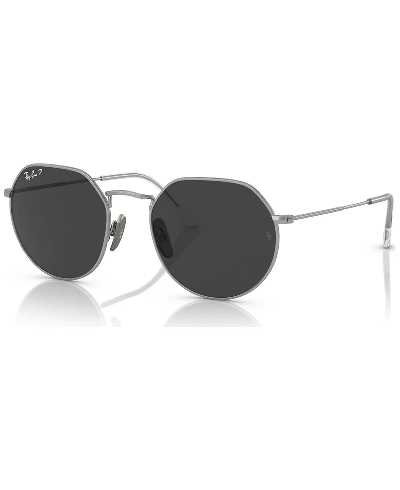 Ray-Ban Unisex Titanium Polarized Sunglasses, RB8165
