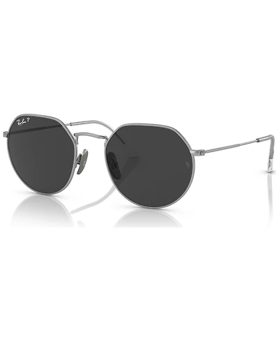 Ray-Ban Unisex Titanium Polarized Sunglasses, RB8165