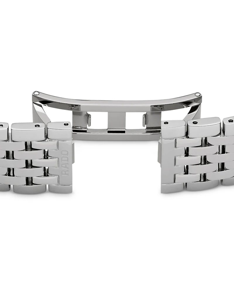 Rado Women's Swiss Florence Classic Diamond Accent Stainless Steel Bracelet Watch 30mm