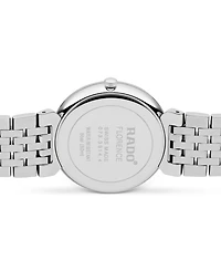 Rado Women's Swiss Florence Classic Diamond Accent Stainless Steel Bracelet Watch 38mm