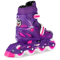 Crazy Skates 148 Adjustable Inline Skates For Girls And Boys - Unisex Skates - Adjust To Fit 4 Sizes