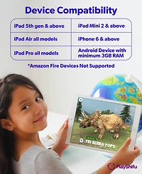 PlayShifu Orboot Dinos Educational Interactive Globe Set , 3 Pieces