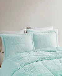 Intelligent Design Brielle Ombre Shaggy Faux Fur -Pc. Comforter Set