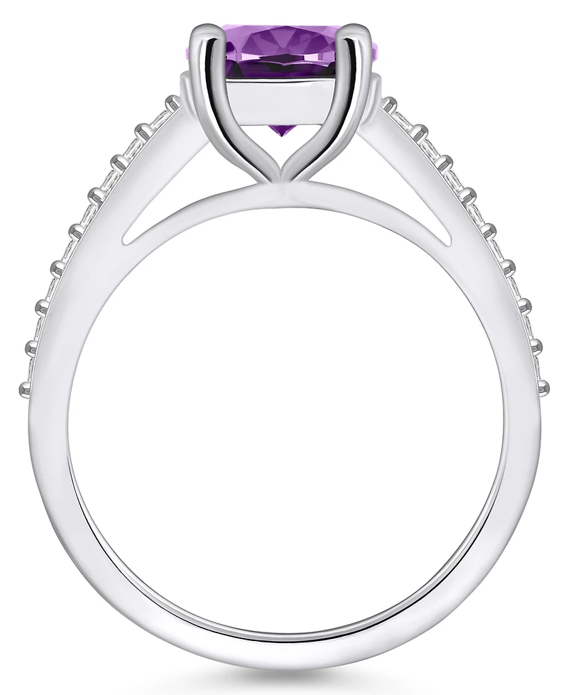 Macy's Amethyst (2-1/2 ct. t.w.) and Diamond (1/4 Ring 14K Gold