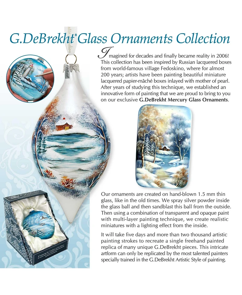 G.DeBrekht Winter Kids Ball Holiday Ornament