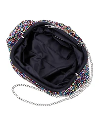 Nina Women's Crystal Mesh Soft Clutch
