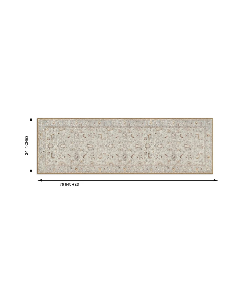 GelPro Nevermove Traditional Jordan Kitchen Runner, 24" x 76"