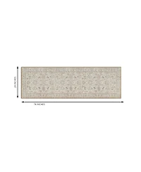 GelPro Nevermove Traditional Jordan Kitchen Runner, 24" x 76"