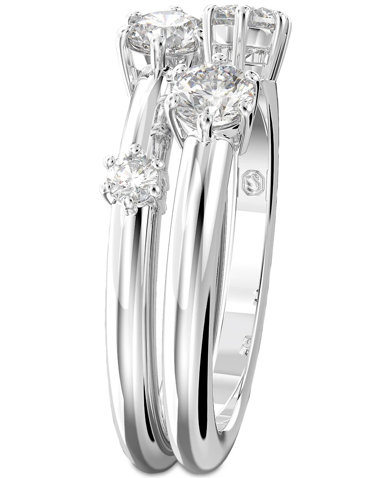 Swarovski 2-Pc. Set Constella Crystal Ring