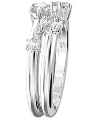 Swarovski 2-Pc. Set Constella Crystal Ring
