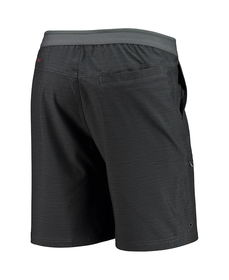 Men's Columbia Heathered Charcoal Florida State Seminoles Twisted Creek Omni-Shield Shorts