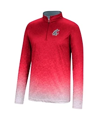 Men's Colosseum Crimson Washington State Cougars Walter Quarter-Zip Windshirt