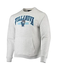 Men's League Collegiate Wear Heathered Gray Villanova Wildcats Upperclassman Pocket Pullover Sweatshirt