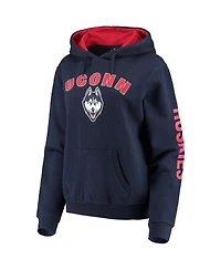 Women's Colosseum Navy UConn Huskies Loud and Proud Pullover Hoodie