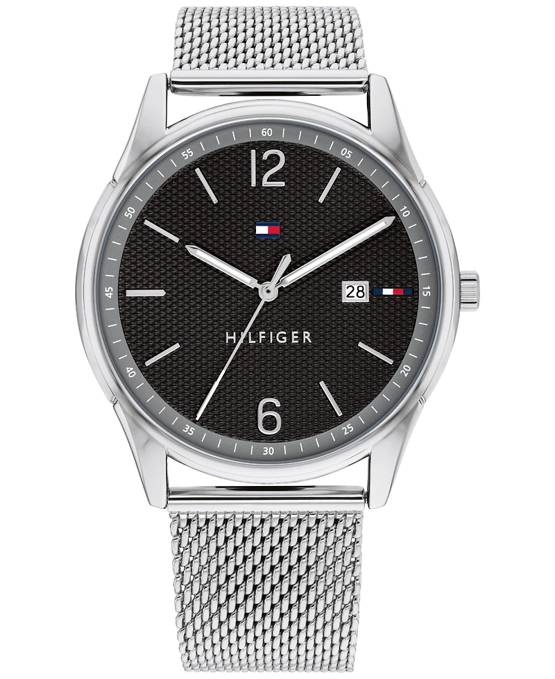 Tommy Hilfiger Men's Stainless Steel Mesh Bracelet Watch 42mm