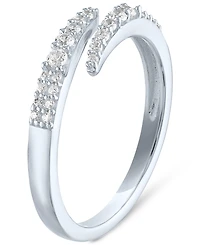 Forever Grown Diamonds Lab-Created Diamond Wrap Ring (1/4 ct. t.w.) Sterling Silver