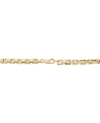 Men's Square Link 22" Chain Necklace in 18k Gold-Plated Sterling Silver