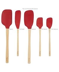 Tovolo 5-Pc. Flex-Core Wood-Handle Kitchen Spatula Set