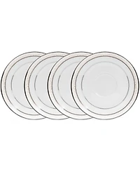 Noritake Montvale Platinum Set of 4 Saucers, Service For 4