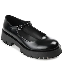 Journee Collection Women's Kamie Lug Sole Mary Jane Flats