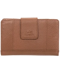 Mancini Women's Pebbled Collection Rfid Secure Clutch Wallet