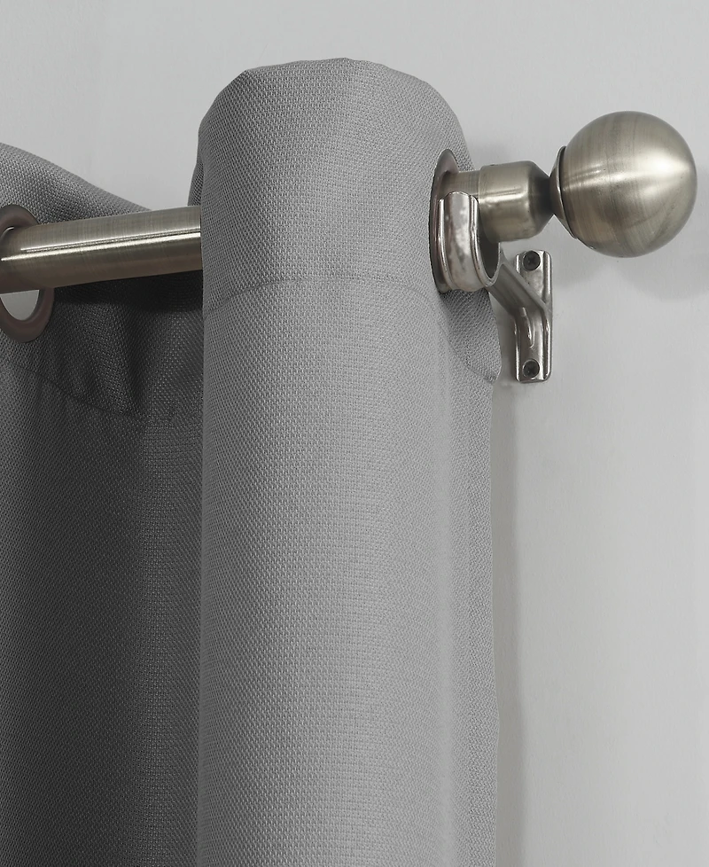 Valerie Heathered Texture Semi-Sheer Grommet Curtain Panel