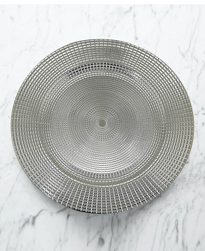 American Atelier Viatrix Charger Plates 13" Electroplated Set, 4 Pieces