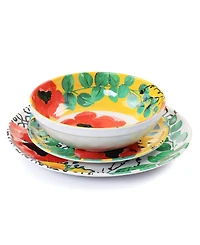 Elama Ashley Melamine 12 Pc. Dinnerware Set, Service for 4