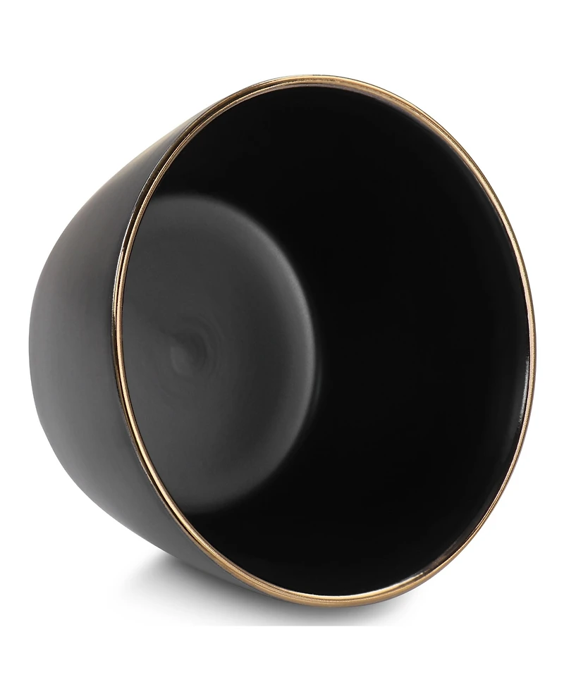 Elama Mateo Gold-Tone Cereal Bowls, Set of 6