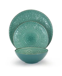 Elama Mozaic 16 Pc. Dinnerware Set, Service for 4