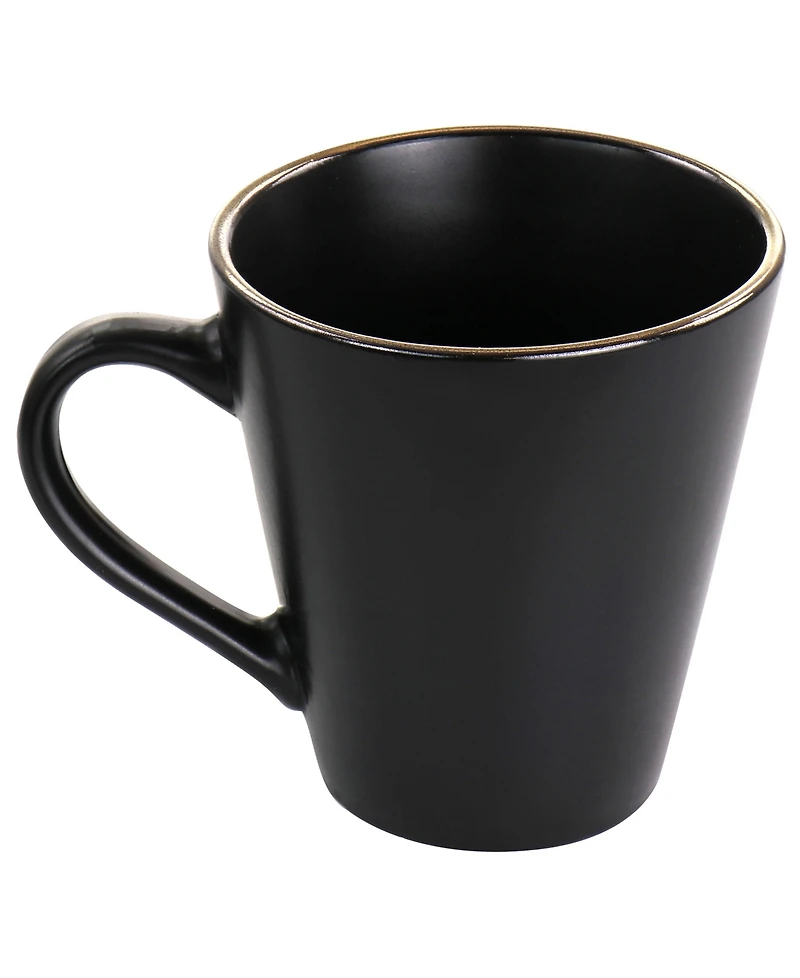 Elama Mateo Gold-Tone Mugs, Set of 6