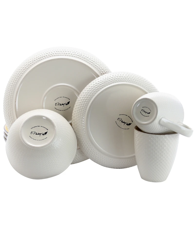 Elama Yeva 16 Pc. Dinnerware Set, Service for 4