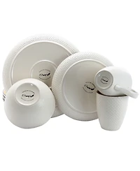 Elama Yeva 16 Pc. Dinnerware Set, Service for 4