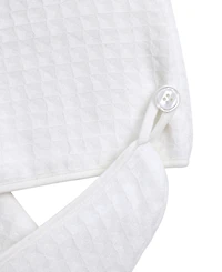 Uchino Waffle Twist Cotton Hair Towel, 10" x 26"