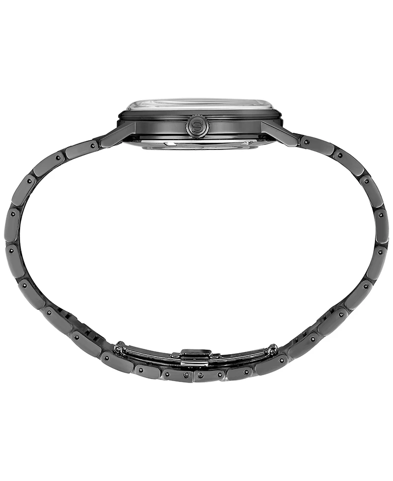 Seiko Men's Automatic Presage Black Ion Finish Stainless Steel Bracelet Watch 40mm