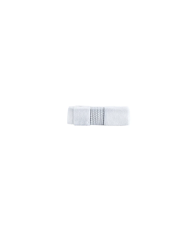 Brooks Brothers Rope Stripe Border Turkish Cotton Washcloth, 12" x