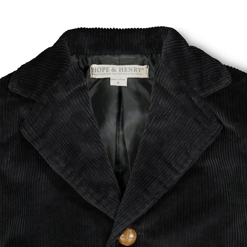 Hope & Henry Baby Boys Corduroy Blazer with Elbow Patches