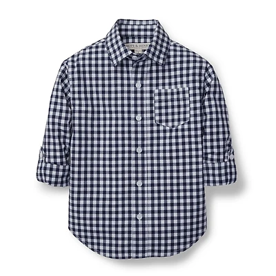 Hope & Henry Boys Poplin Button Down Shirt