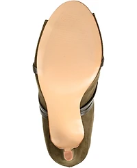 Journee Collection Women's Samara Peep Toe Stiletto Dress Booties