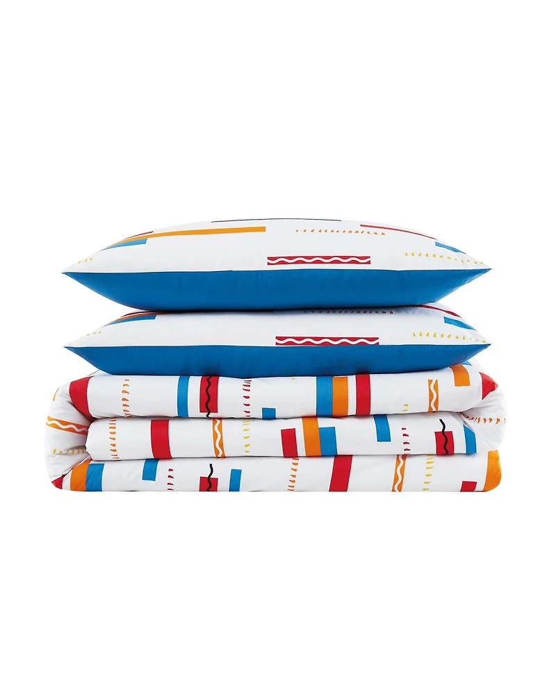 Crayola Serpentine Stripe 2 Piece Comforter Set, Twin